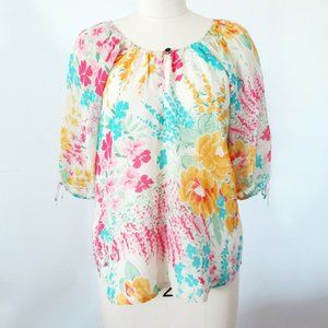 $130 New Yumi Kim Silk Top Blouse XS